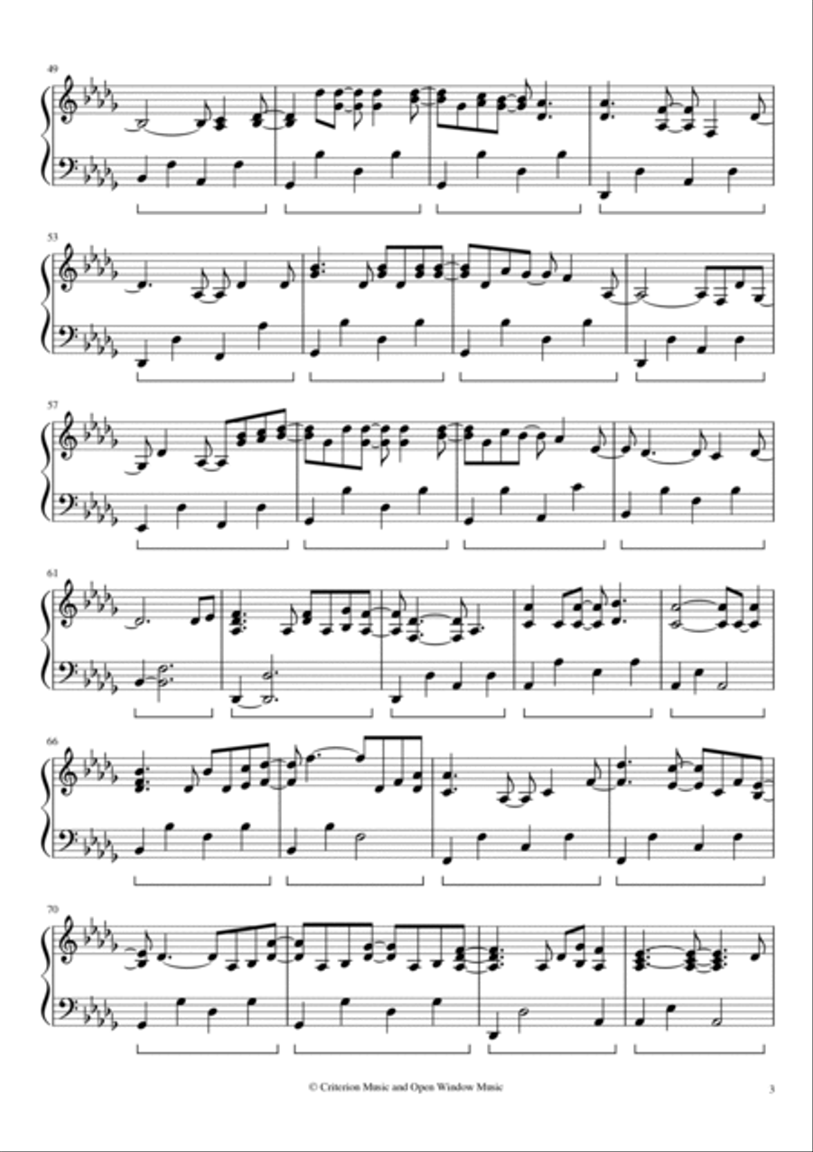 Song For Adam Piano Solo scores gallery preview page 3