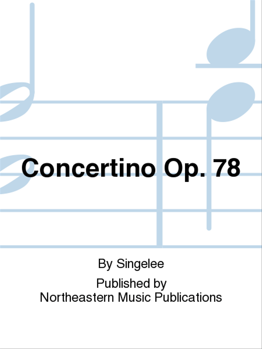 Concertino Op. 78 Alto Saxophone scores gallery preview page 1