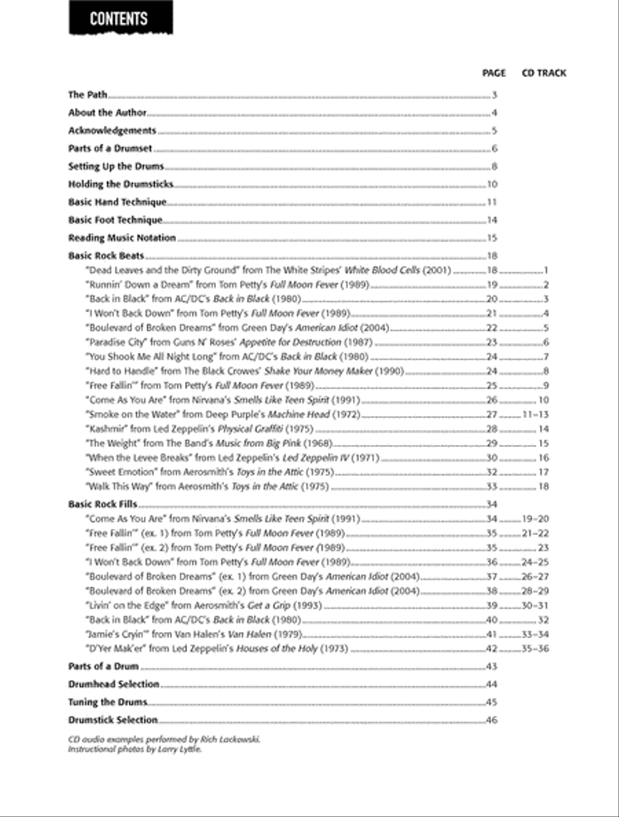 On the Beaten Path -- Beginning Drumset Course, Level 1 Drum Set scores gallery preview page 2