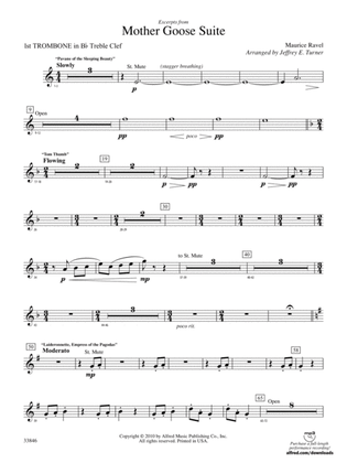 Mother Goose Suite: (wp) 1st B-flat Trombone T.C.