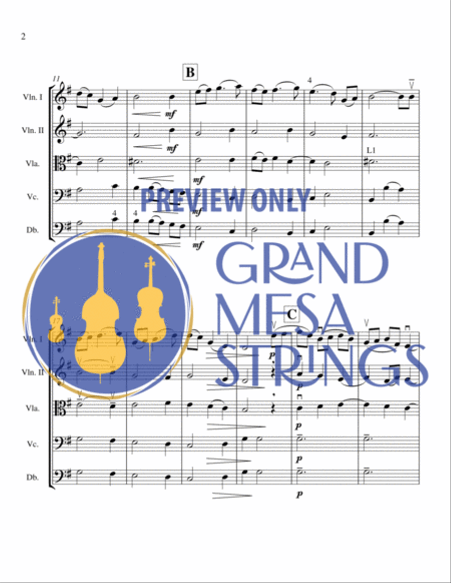 A Little Quiet Music String Orchestra scores gallery preview page 3