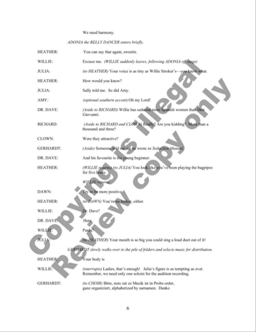 Choir Practice (Libretto) Choir scores gallery preview page 8