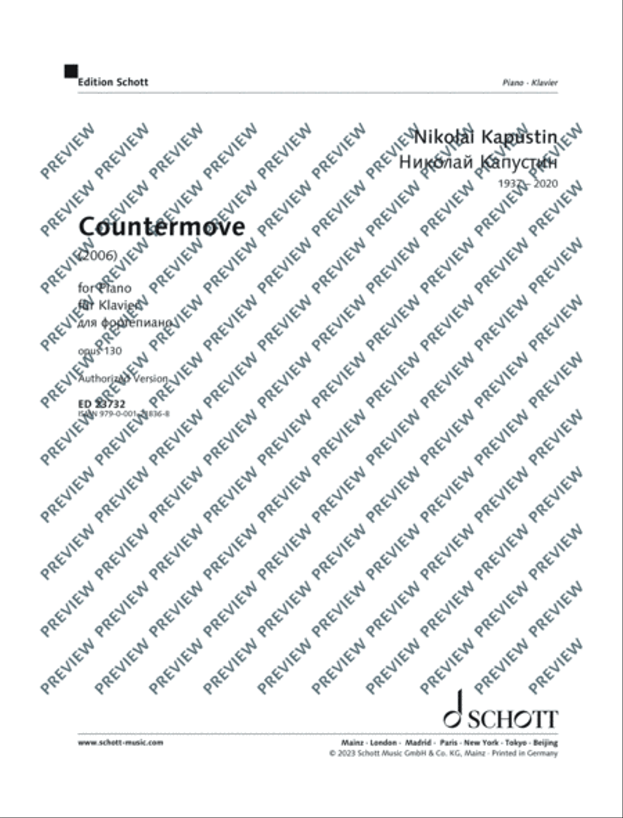 Countermove Piano Solo scores gallery preview page 2