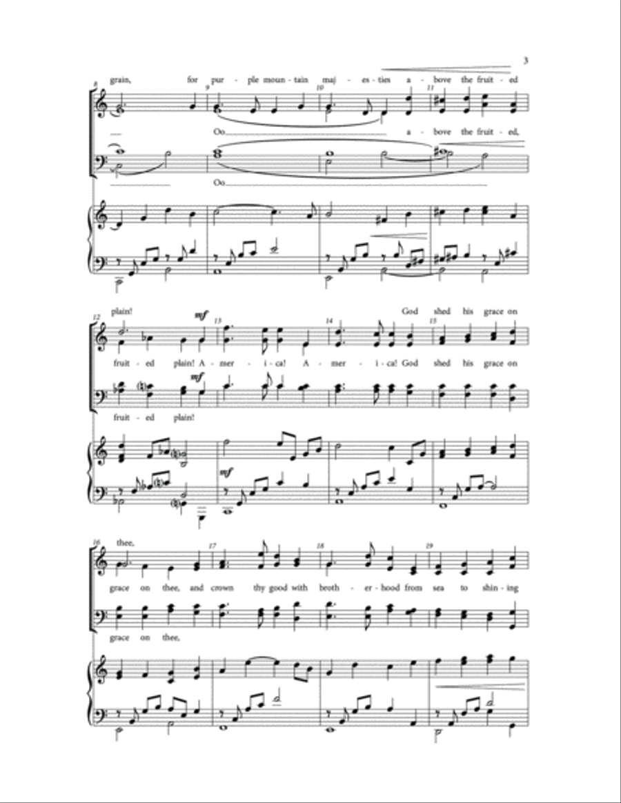 America The Beautiful 4-Part scores gallery preview page 2