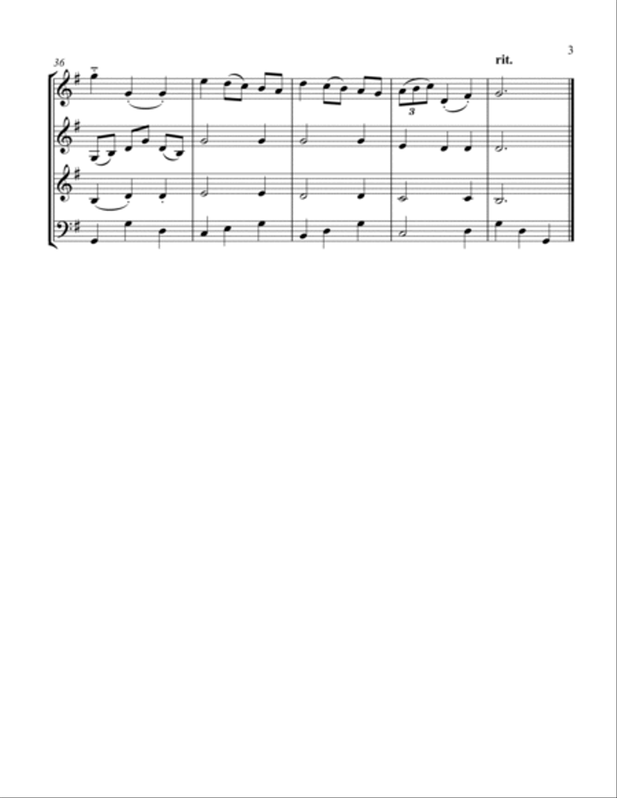Minuet No. 2 Cello scores gallery preview page 3