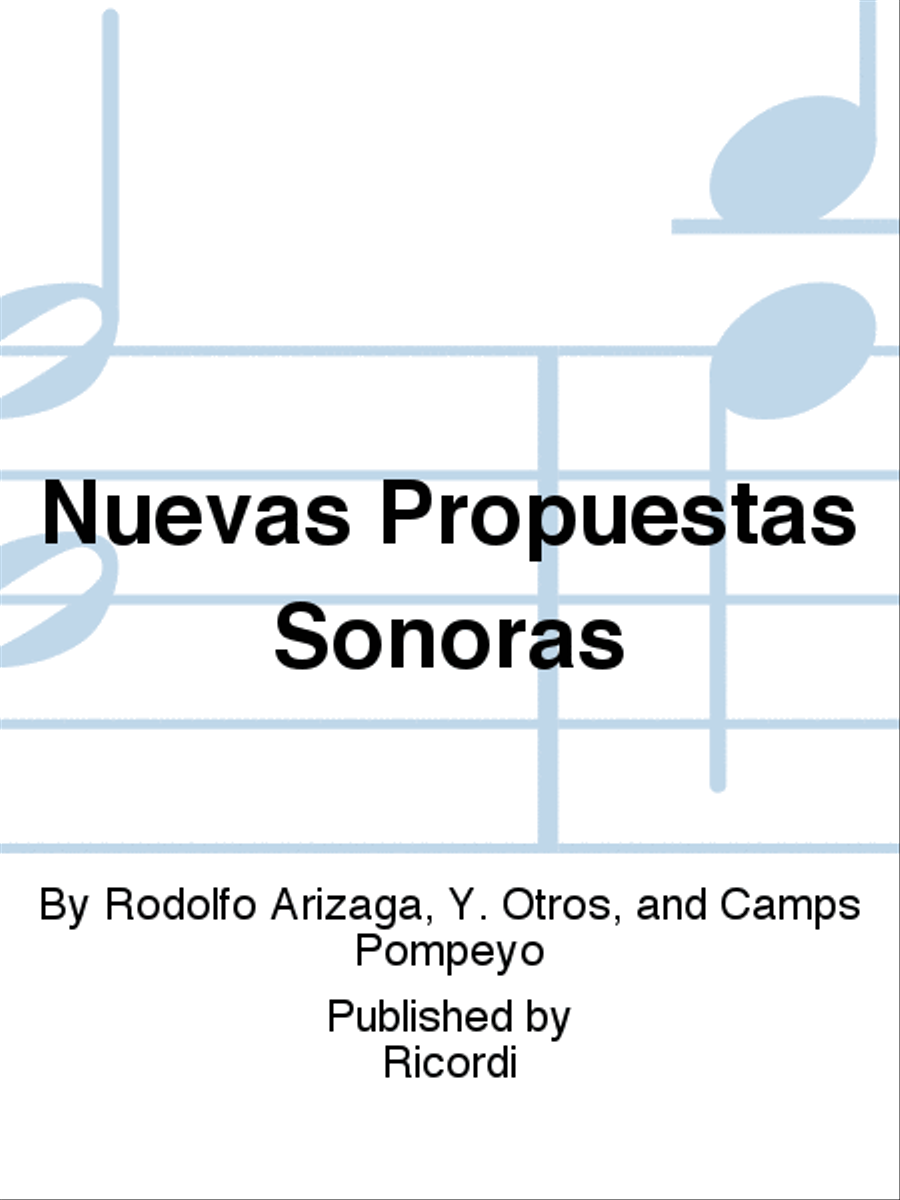 Nuevas Propuestas Sonoras School and Community scores gallery preview page 1
