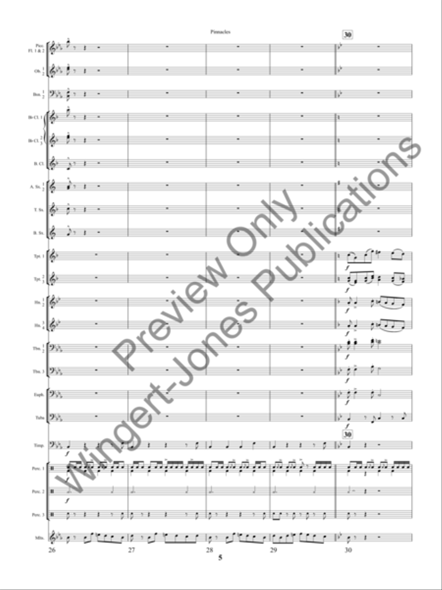 Pinnacles Concert Band scores gallery preview page 8