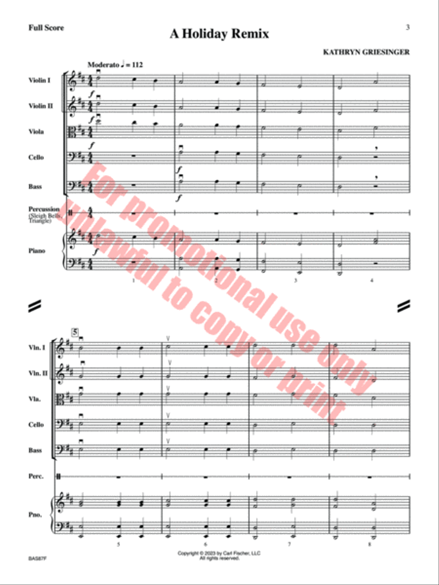 A Holiday Remix Orchestra scores gallery preview page 4