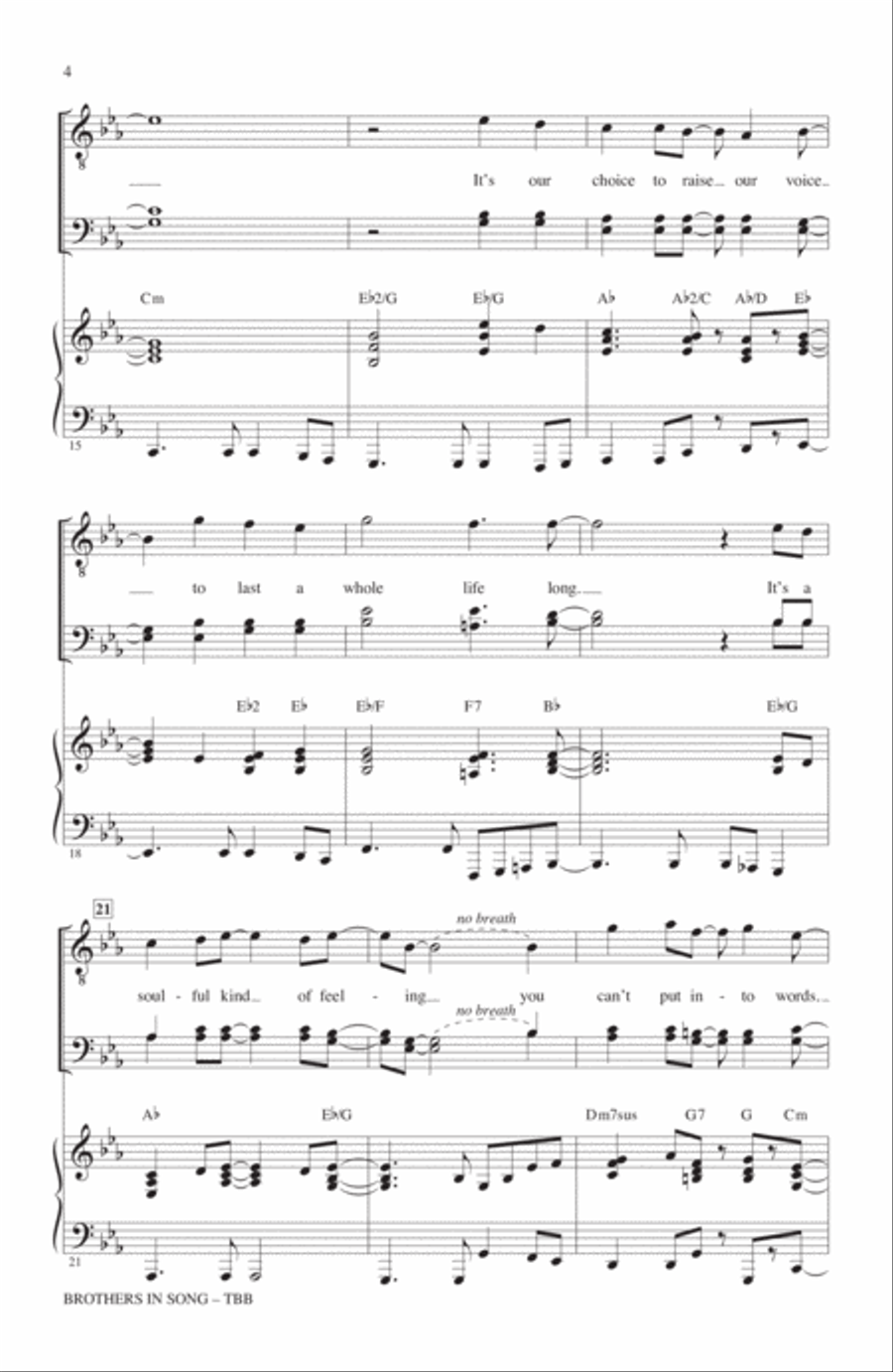 Brothers In Song 3-Part scores gallery preview page 3