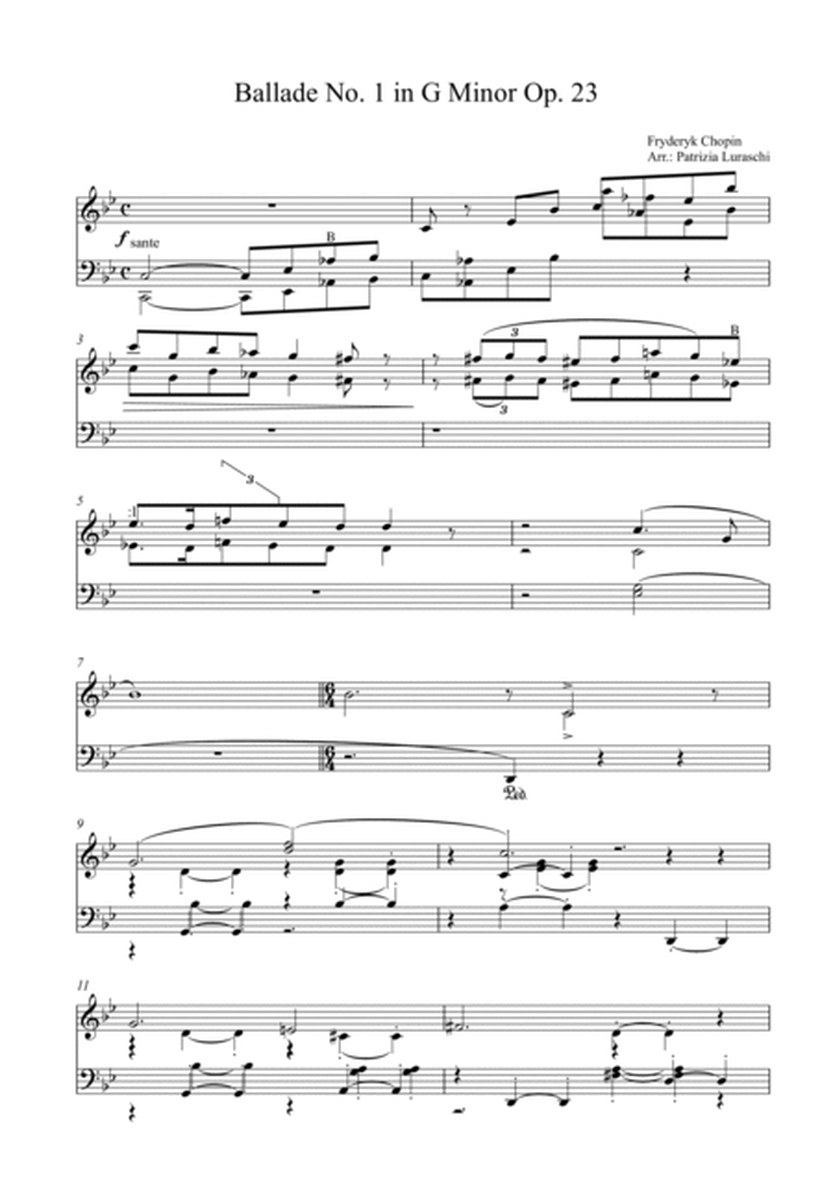 Fryderyk Chopin - Ballade No. 1 in G Minor Op. 23