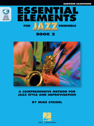 Book cover for Essential Elements for Jazz Ensemble Book 2 – Eb Baritone Saxophone