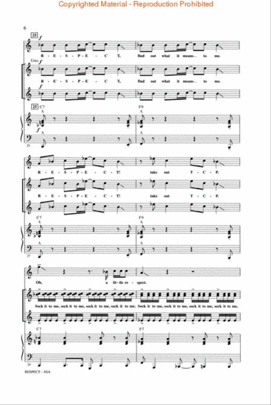 Respect Respect SSA scores gallery preview page 3
