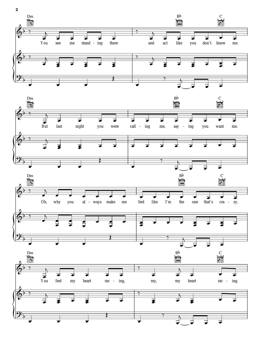 Round And Round Round And Round Piano, Vocal, Guitar scores gallery preview page 2