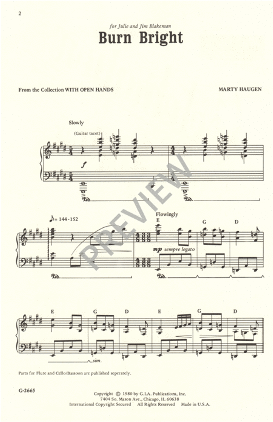 Burn Bright 4-Part scores gallery preview page 3