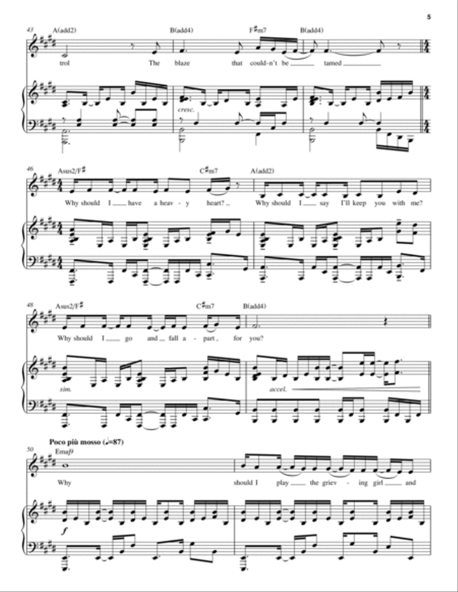 Requiem (Solo Version) (from Dear Evan Hansen) Voice scores gallery preview page 5