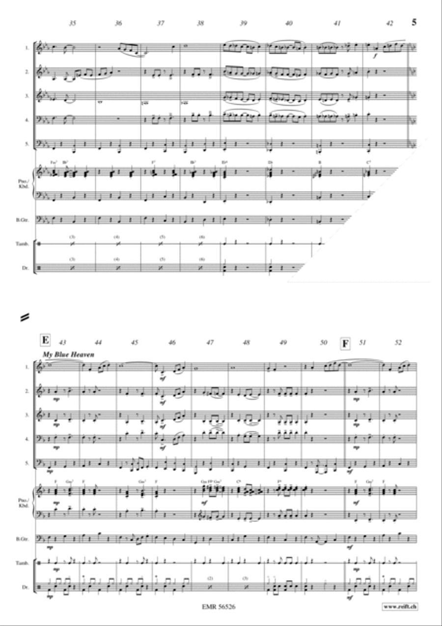 Charleston Medley Charleston Medley Brass Quintet scores gallery preview page 5