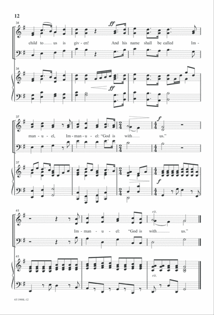 Love's Pure Light 3-Part scores gallery preview page 14