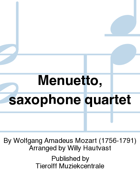 Menuetto, Saxophone Quartet