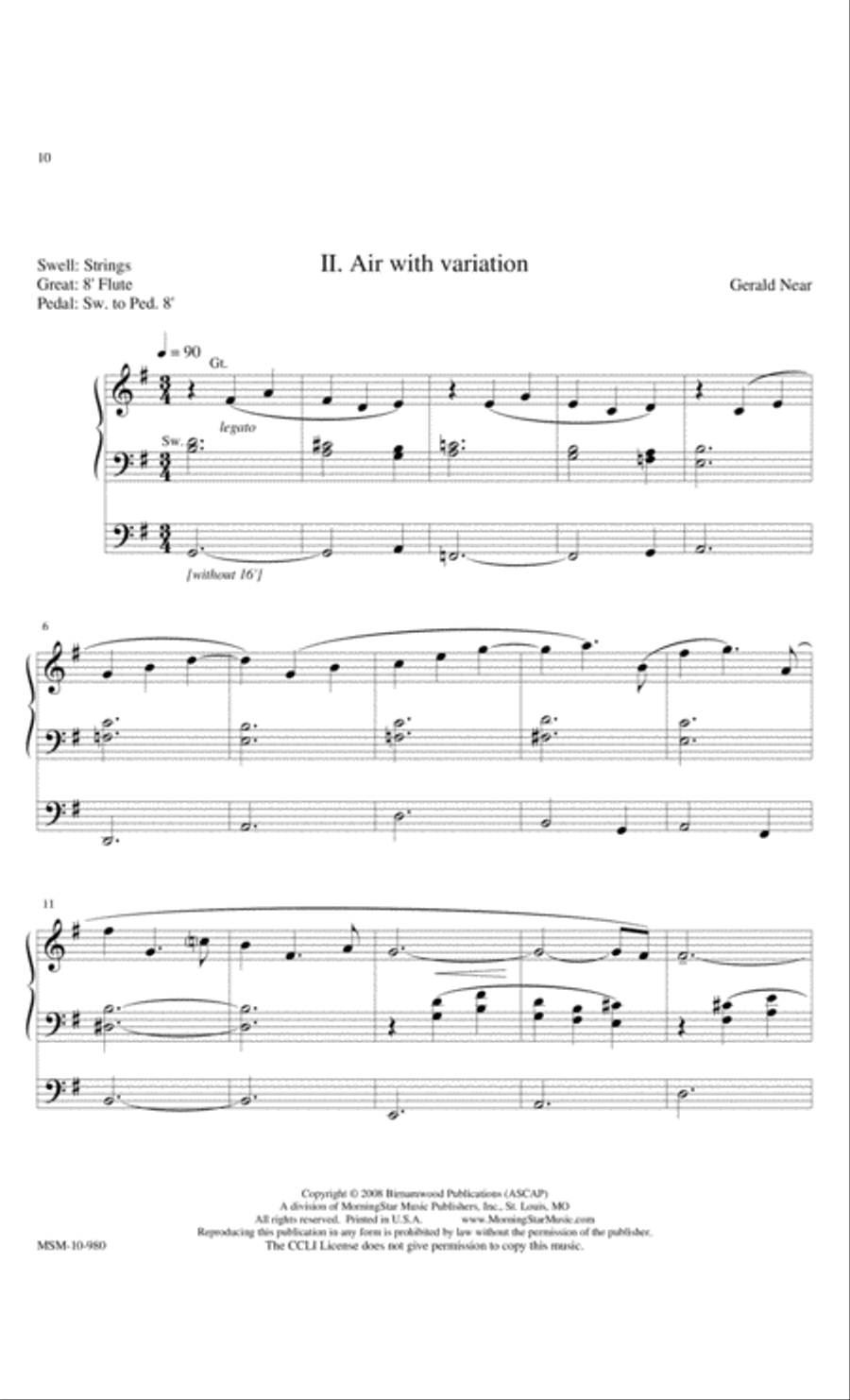 Sonata Breve Organ scores gallery preview page 5