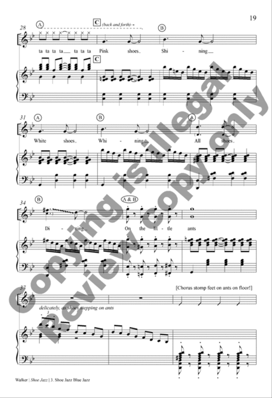 Shoe Jazz (Choral Score) 2-Part scores gallery preview page 20