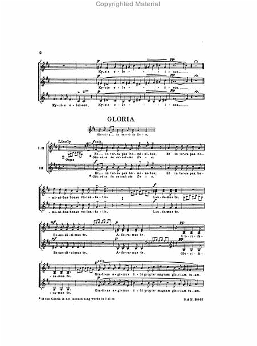 Missa Brevis in D, Op. 63 Choir scores gallery preview page 3