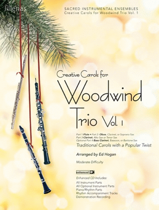 Book cover for Creative Carols for Woodwind Trio, Volume 1