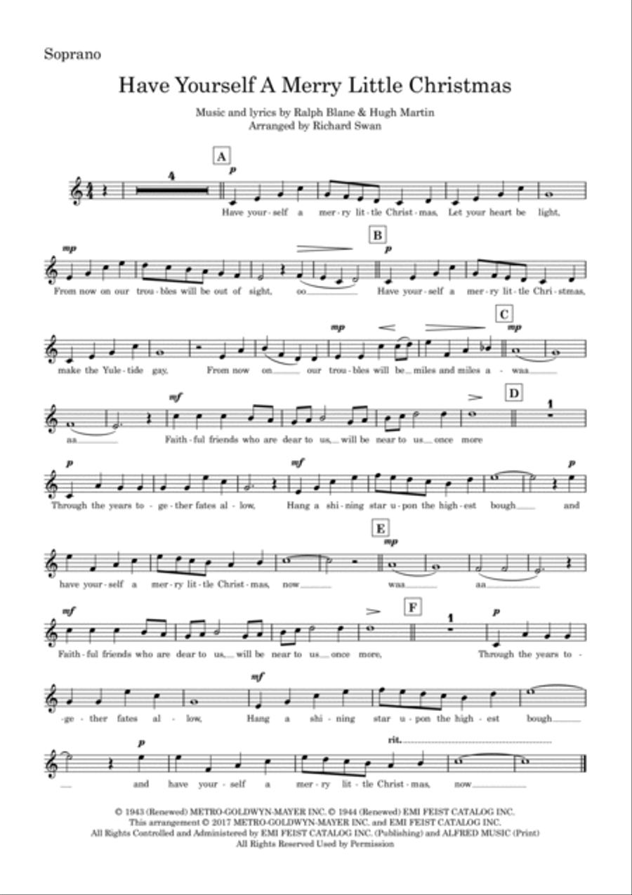 Have Yourself A Merry Little Christmas Divisi scores gallery preview page 6