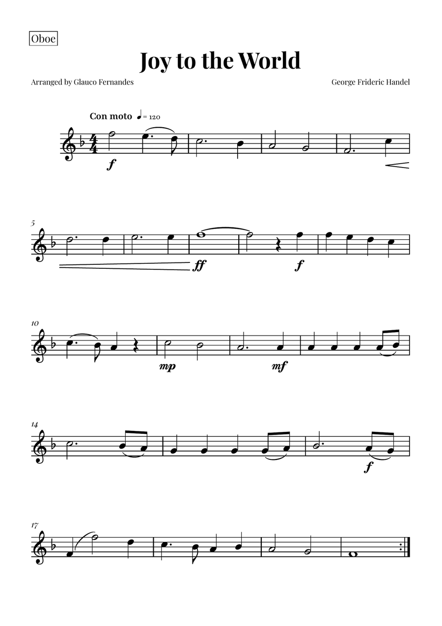 Joy to the World | BEAUTIFUL Trio Woodwind Trio scores gallery preview page 3