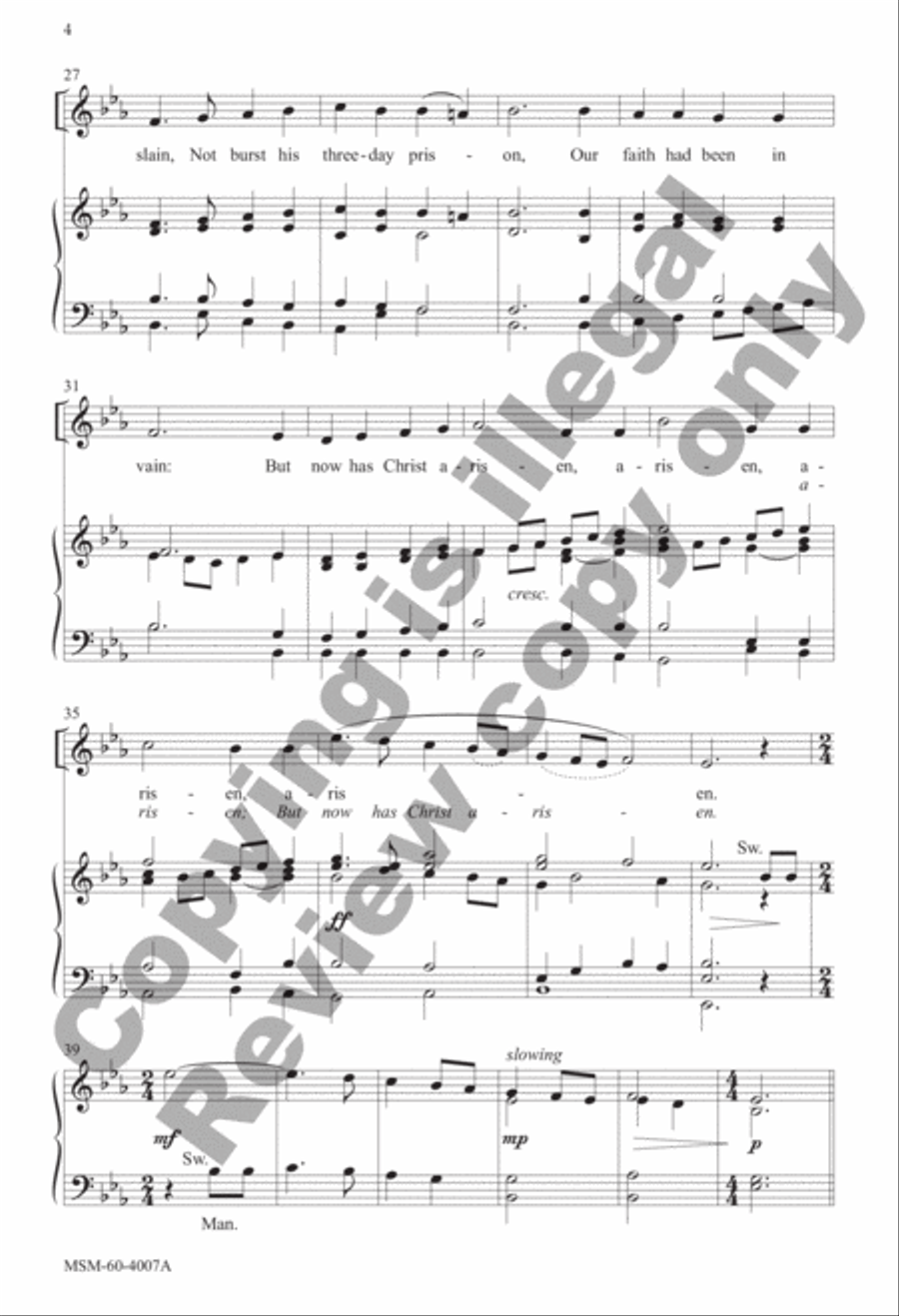 This Joyful Eastertide (Choral Score) image number null