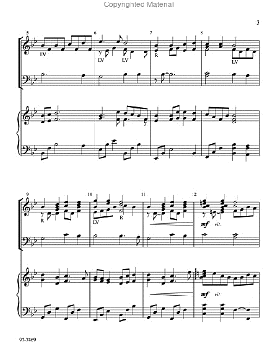 Lenten Folio for Handbells and Piano Handbell Choir scores gallery preview page 3