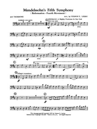 Mendelssohn's 5th Symphony "Reformation," 4th Movement: 3rd Trombone