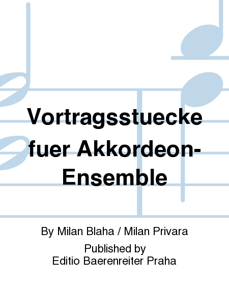 Recital Compositions for Accordion Ensemble