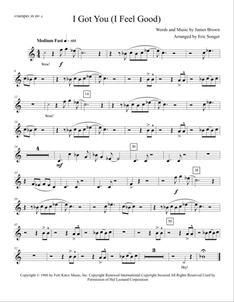 I Got You (I Feel Good) Brass Ensemble scores gallery preview page 6
