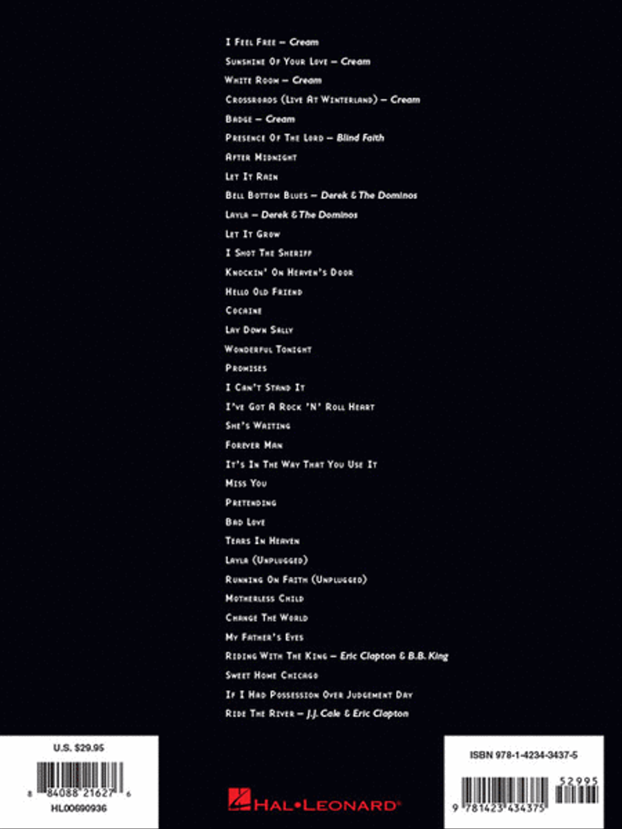 Eric Clapton – Complete Clapton Electric Guitar scores gallery preview page 6