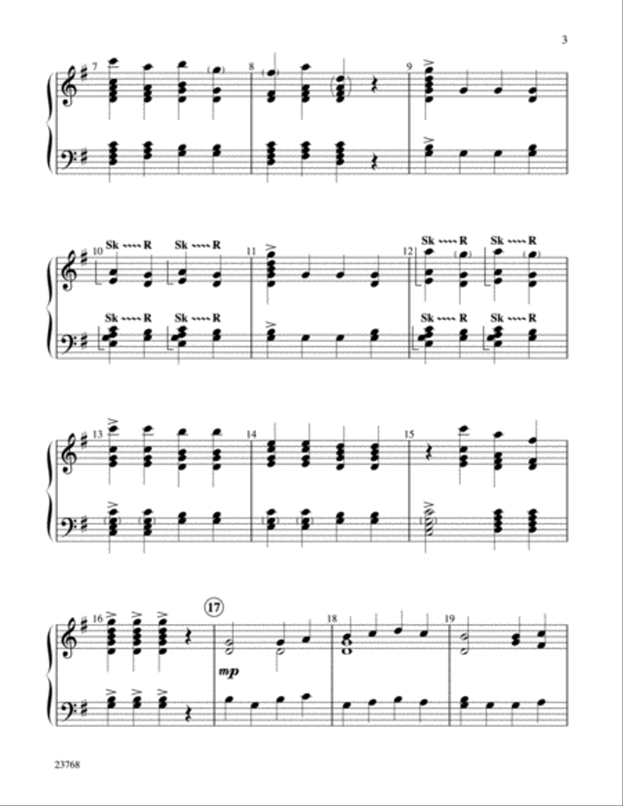 A Bit of Haydn Handbell Choir scores gallery preview page 3