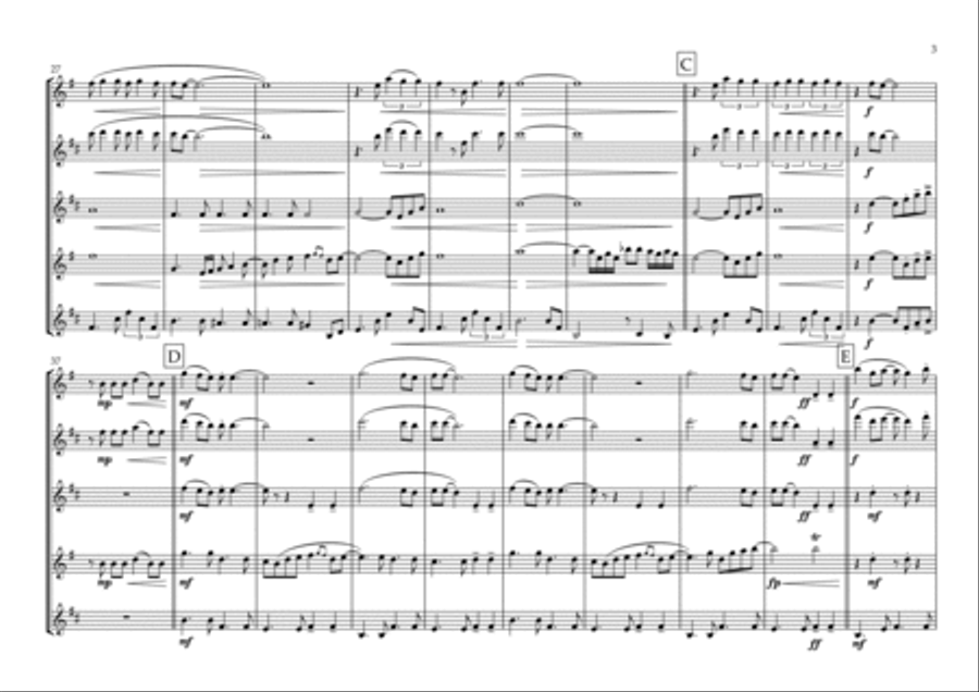 Smooth Operator Saxophone Quartet scores gallery preview page 3