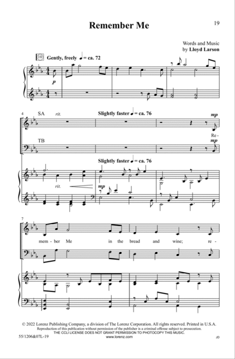 No Greater Love 4-Part scores gallery preview page 19