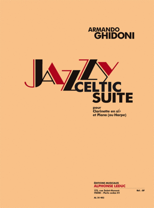 Jazzy-Celtic Suite pour Clarinette Si B et Piano ou Harpe