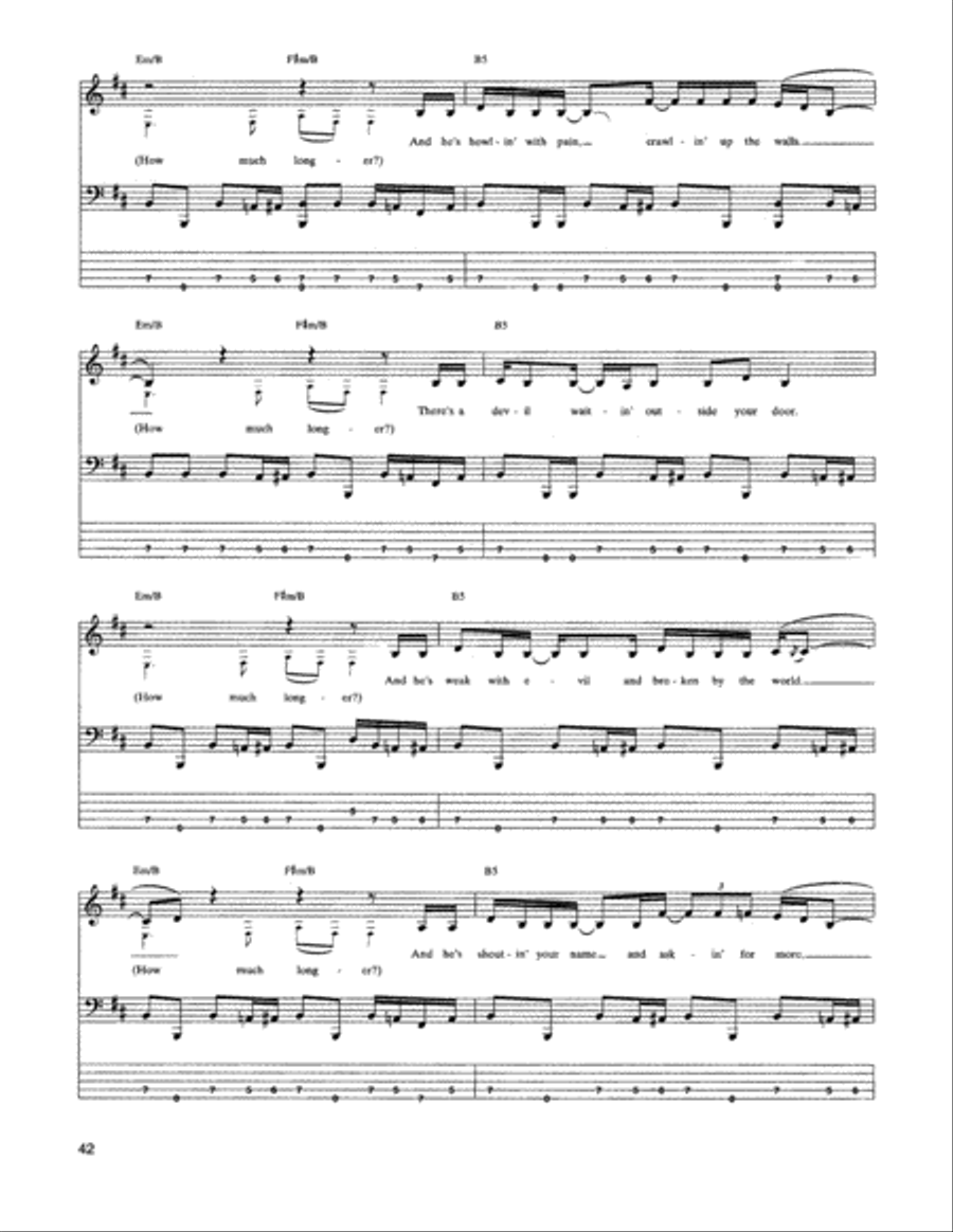Loverman Guitar Tablature scores gallery preview page 2