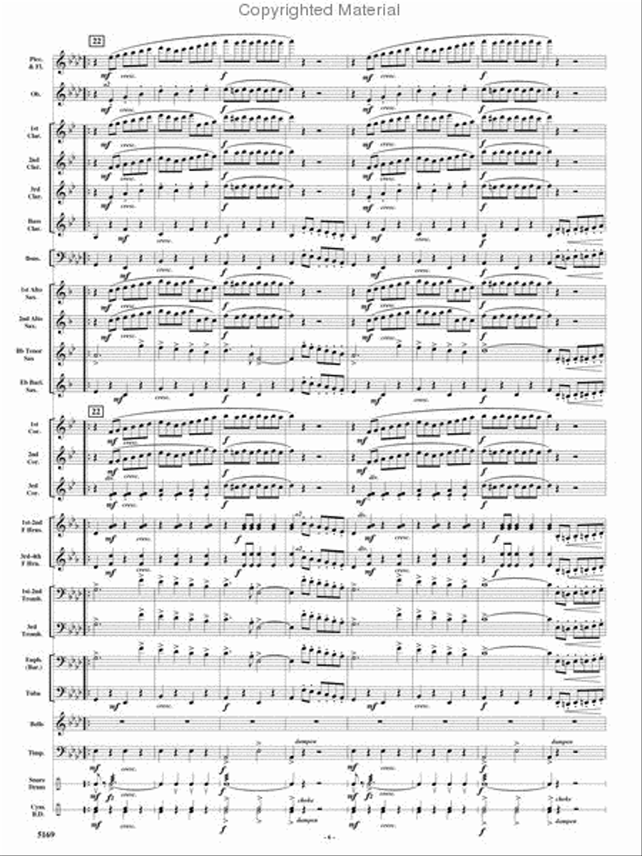 Rolling Thunder Concert Band scores gallery preview page 5