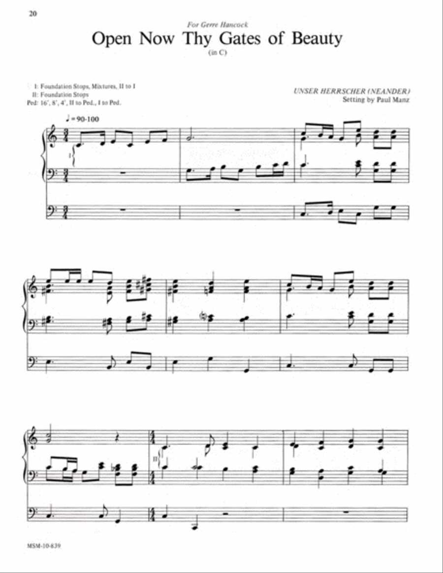 Improvisations on Great Hymns of Faith Organ scores gallery preview page 11