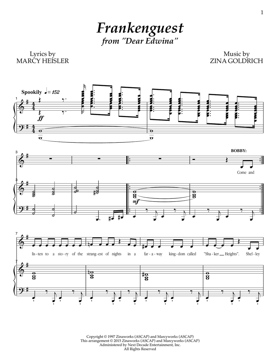 Frankenguest Frankenguest Voice scores gallery preview page 1