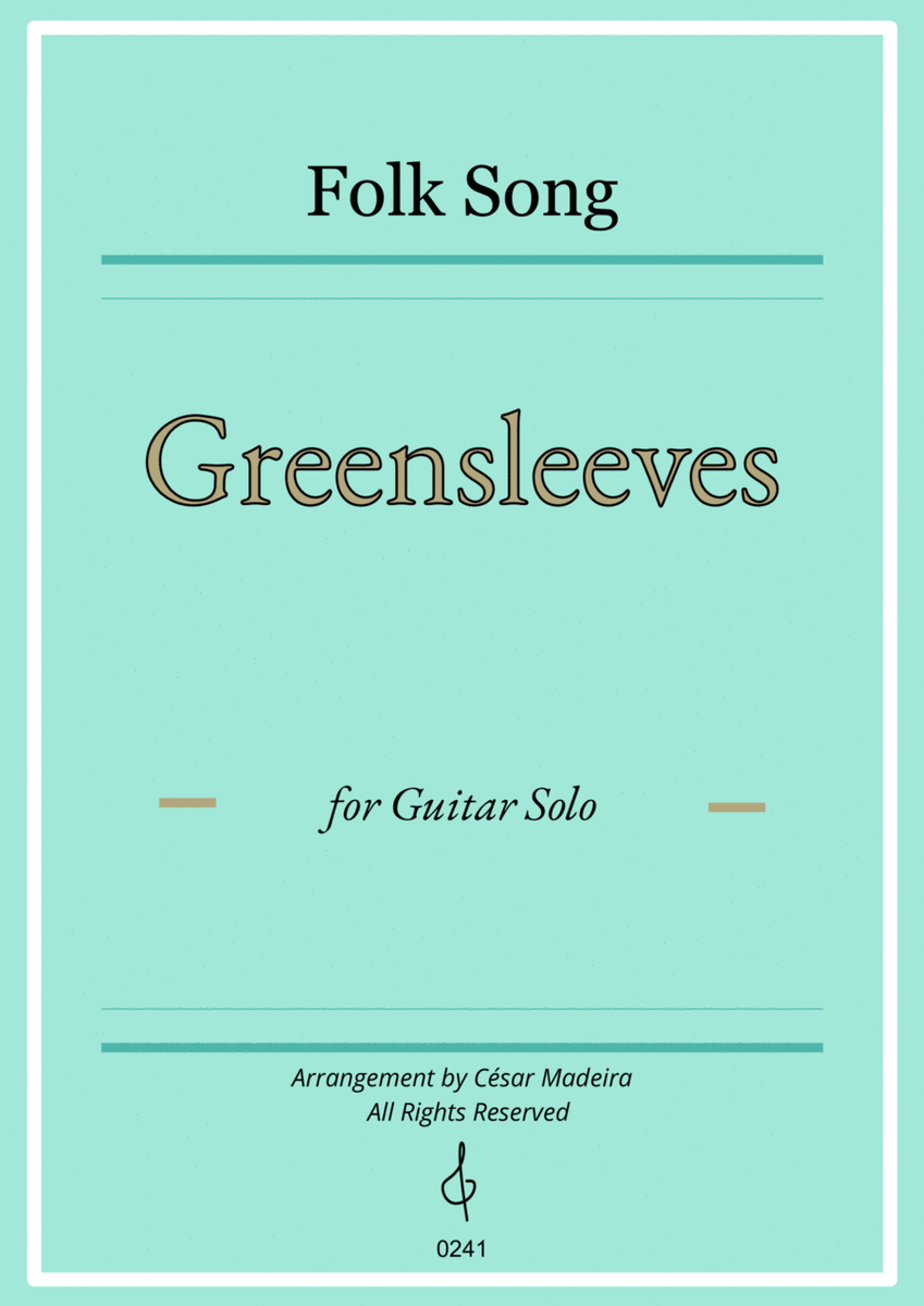 Greensleeves - Guitar Solo (Full Score) image number null