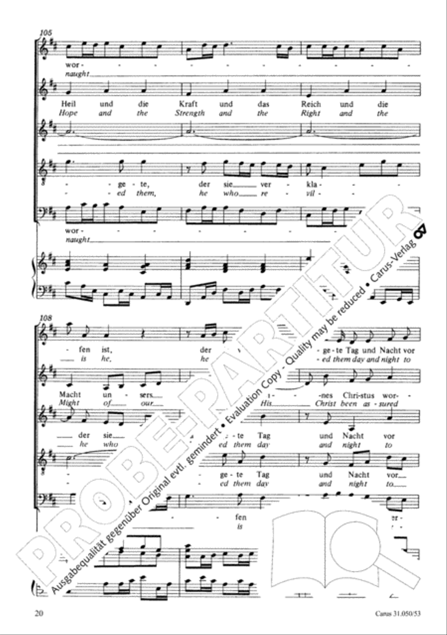 Now has the hope and the strength (Nun ist das Heil und die Kraft) 4-Part scores gallery preview page 21