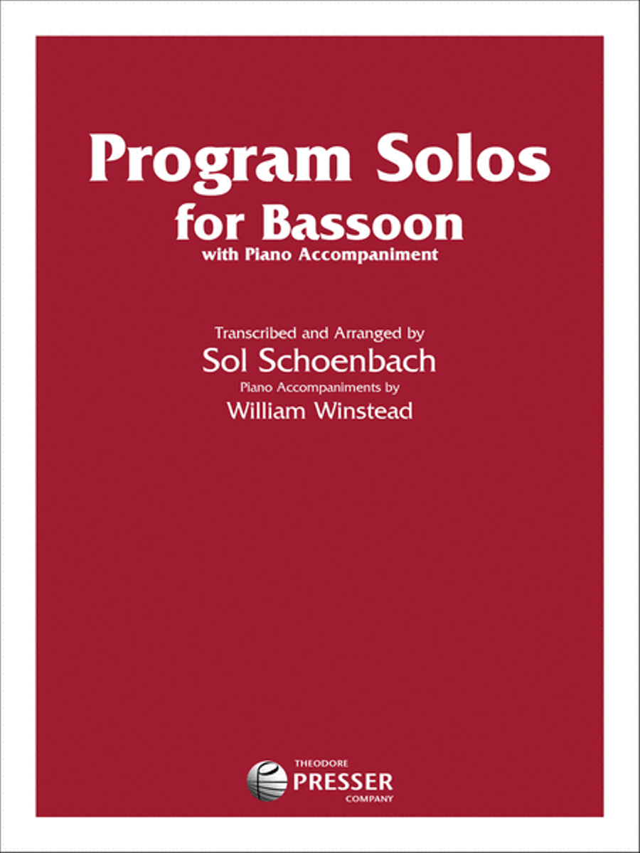 Program Solos For Bassoon Chamber Music scores gallery preview page 1