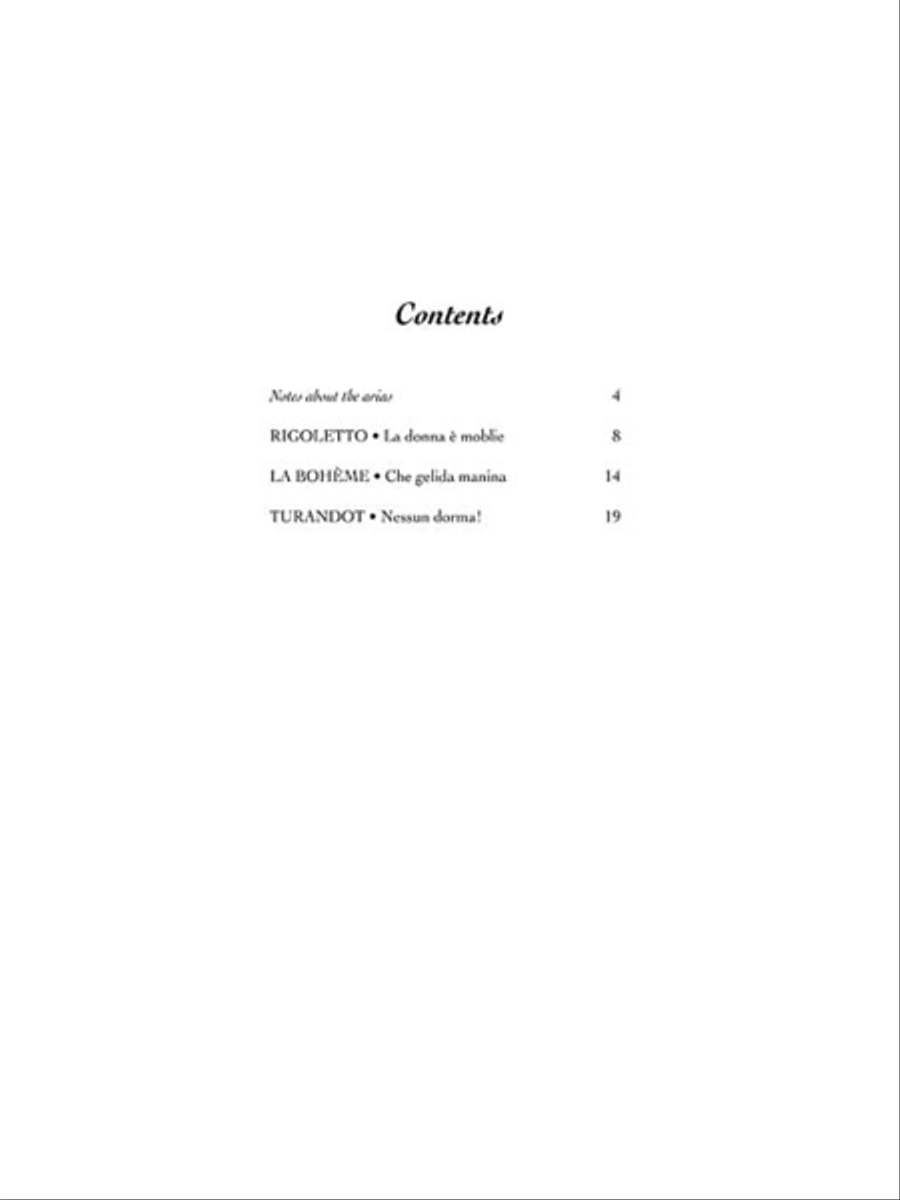 3 Famous Tenor Arias 3 Famous Tenor Arias Voice Solo scores gallery preview page 2