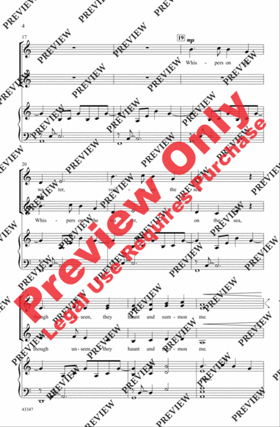 In the Dark of Midnight In the Dark of Midnight Women's Choir scores gallery preview page 4