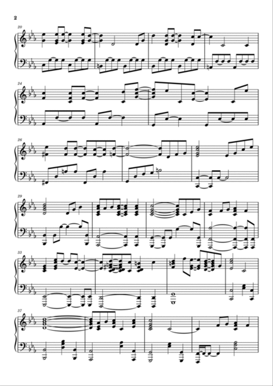 Old And Wise Piano Solo scores gallery preview page 2