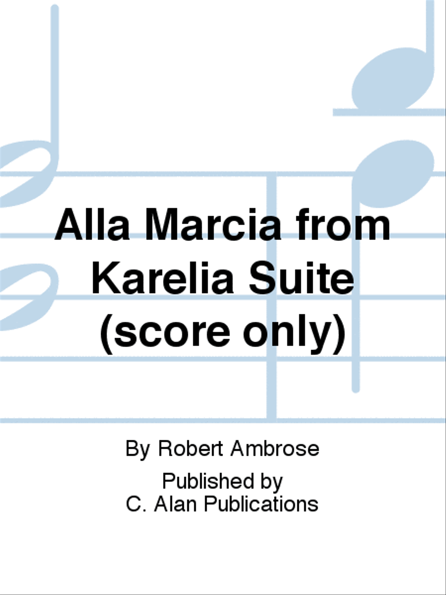 Alla Marcia from Karelia Suite (score only) Score scores gallery preview page 1