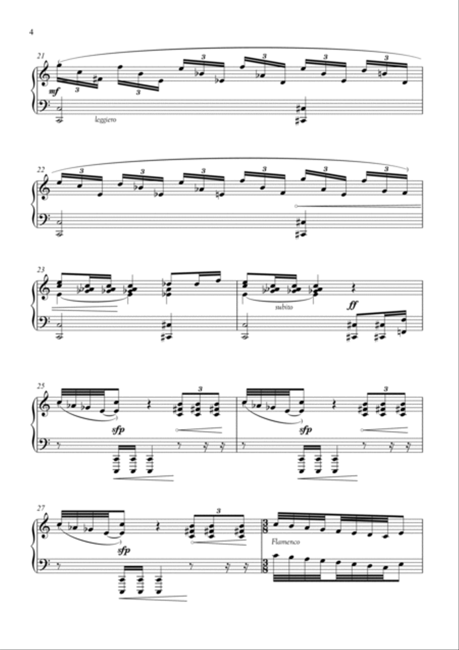 Cinco Serranas Piano Solo scores gallery preview page 4